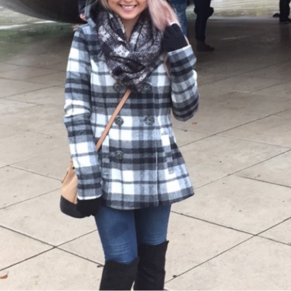 Aeropostale Hooded Pea Coat